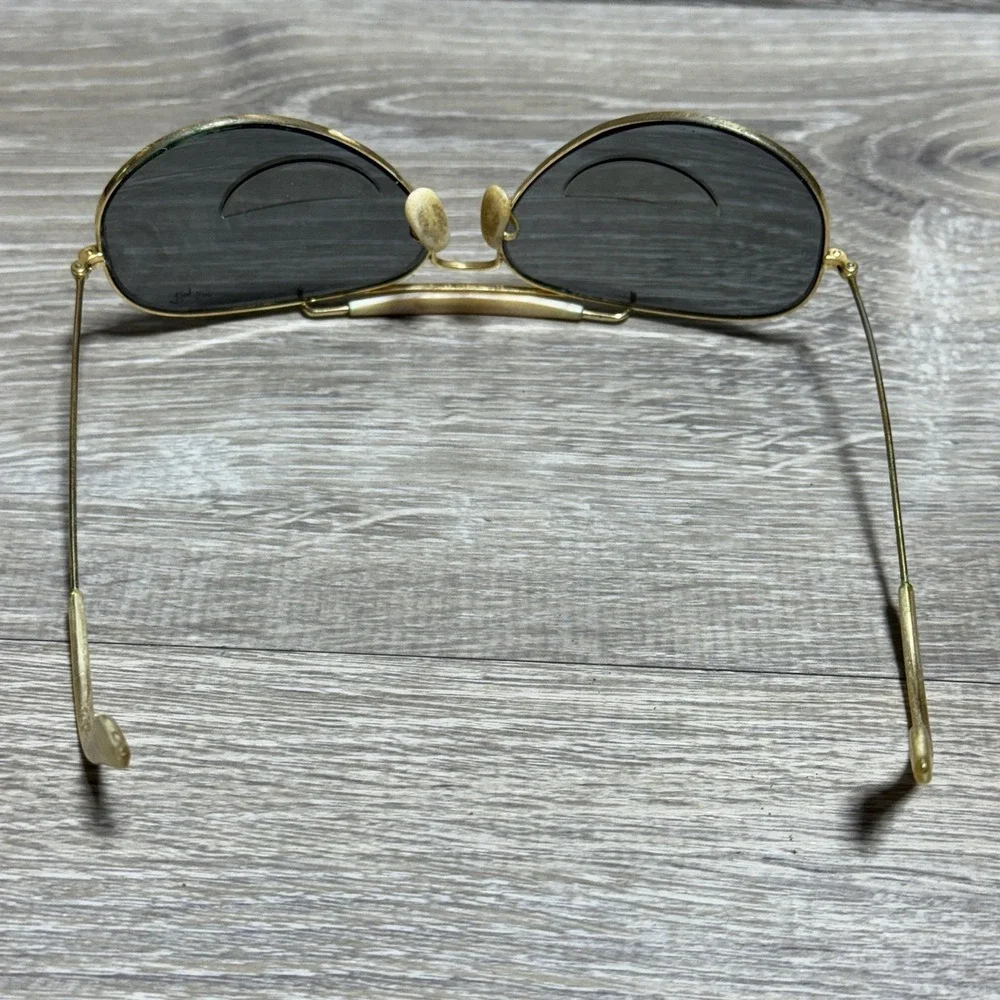 Vtg‎ 1970's Ray-Ban Aviator Sunglasses Gold Bad Bunny Bifocal Outdoorsman RB3030